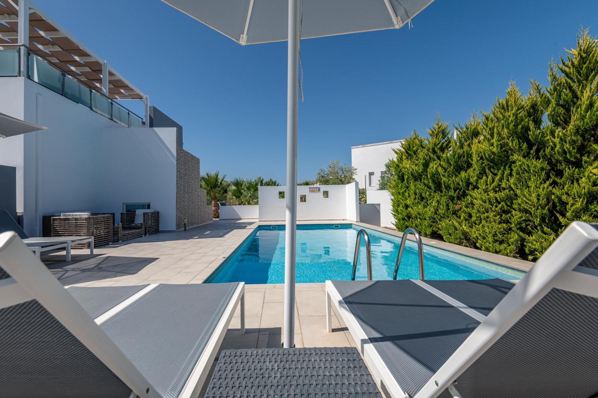 ASTERIA PEARL VILLA 2 with Rooftop Jacuzzi Tigaki Zewnętrze zdjęcie